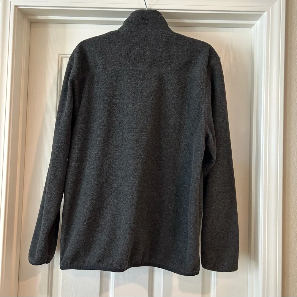 M Timberland Gray Zip Up Fleece - Picture 3 of 6
